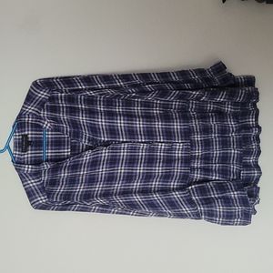 Lane Bryant Plaid Blue/White shirt